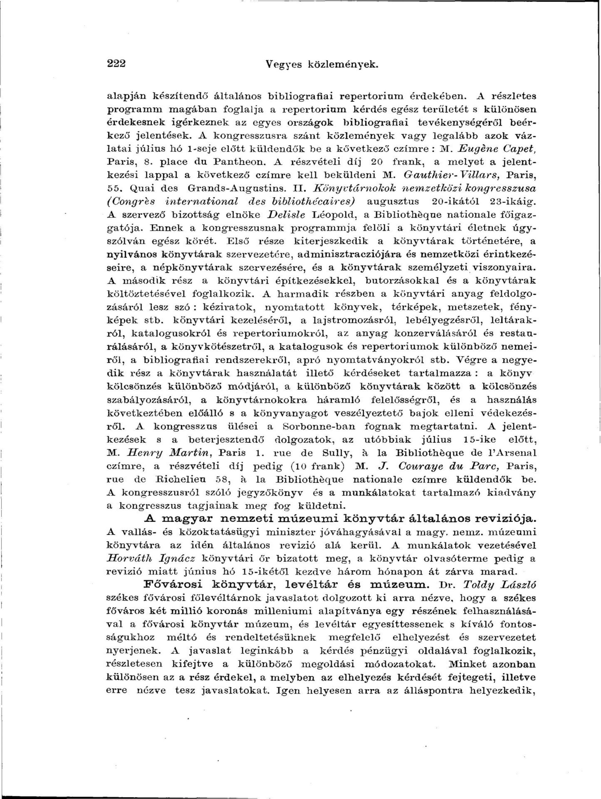 Magyar Könyvszemle, 1900.
